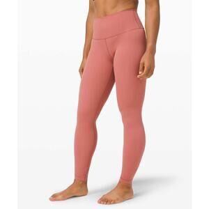 Lululemon Wunder Under Hi-Rise Tight Luxtreme 28" Sz 4 Rose